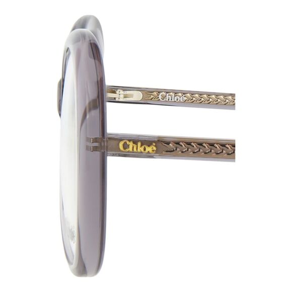 Chloé Round-Frame Bio Acetate Optical Frames Grey Womens - Picture 4 of 6